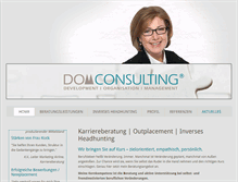 Tablet Screenshot of dom-consulting.com